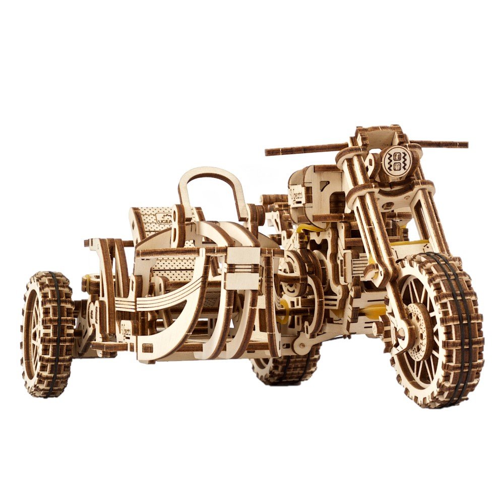 UGEARS SCRAMBLER UGR-10 WITH SIDECAR