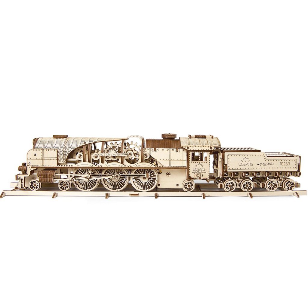 UGEARS V-EXPRESS STEAM TRAIN WITH TENDER