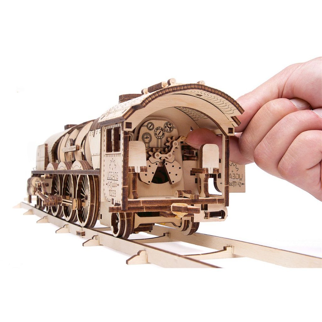 UGEARS V-EXPRESS STEAM TRAIN WITH TENDER