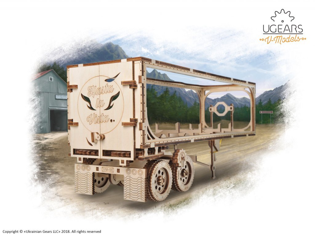 UGEARS HEAVY BOY TRUCK VM-03 TRAILER